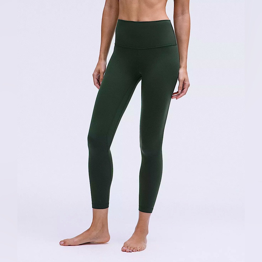 Lululemon Align Super-High Rise Pant 25” Legacy Green Color Size 6